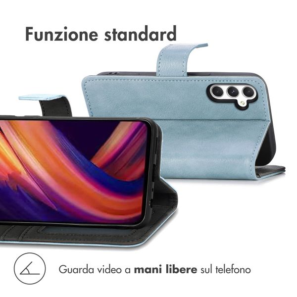 imoshion Cover a libro di Lusso Samsung Galaxy A25 (5G) - Azzurro