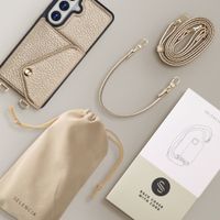 Selencia Cover per telefono Sera con cordino e portacarte a busta Samsung Galaxy S26 FE - Champagne