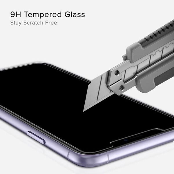 Spigen Vetro temperato GLAStR EZ Fit, confezione da 2 + Applicatore Apple iPhone 11