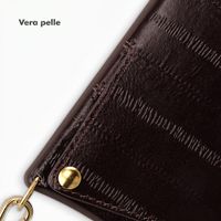 Selencia Nova cover posteriore in vera pelle con portacarte Samsung Galaxy S26 Ultra - Dark Chocolate