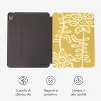 Selencia Cover per tablet Vivid Apple iPad 11 (2025) 11 pollici A16 / iPad 10 (2022) 10.9 pollici - Chalky Bloom