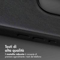 Accezz Cover in Pelle con MagSafe Apple iPhone 16 Pro - Onyx Black