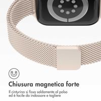 imoshion Cinturino sottile Milanese Apple Watch | 38/40/41/42 mm - Starlight
