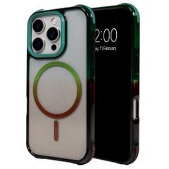 Selencia Cover MagSafe Gradient Apple iPhone 16 Pro - Verde / Marrone