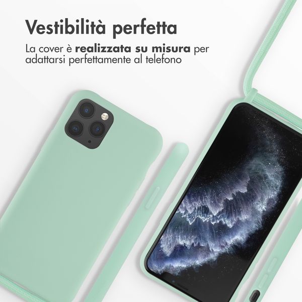 imoshion Cover in Silicone con Cordino Apple iPhone 11 Pro - Menta verde