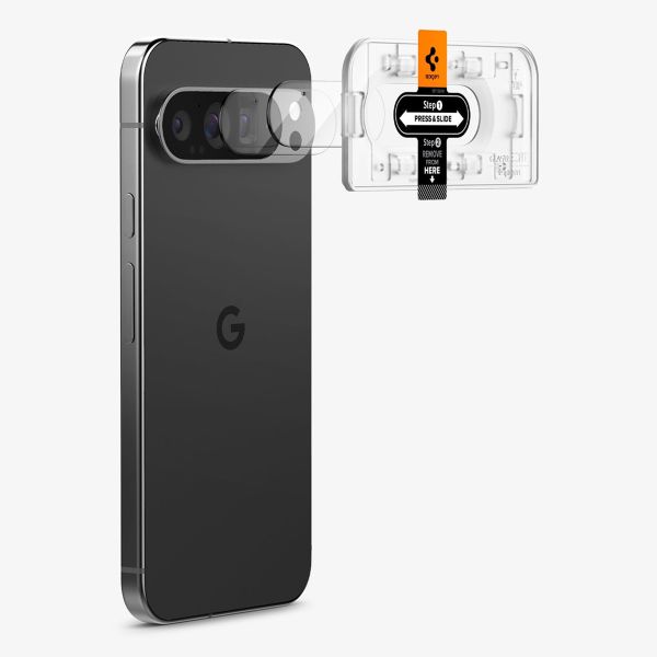 Spigen Optik Pro EZ Fit Lens Protector - Protezione lente fotocamera (confezione da 2) per Google Pixel 9 Pro XL
