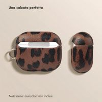 Selencia Cover Sabi stampa pantera  Apple Airpods 3 - Mocha Brown
