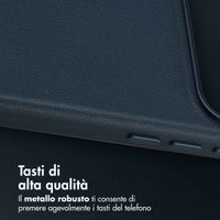 Accezz Cover in Pelle con MagSafe Apple iPhone 17 Pro - Nightfall Blue