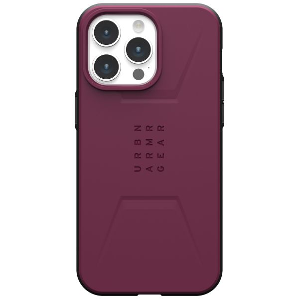 UAG Cover Posteriore Civilian con MagSafe Apple iPhone 15 Pro Max - Bordeaux