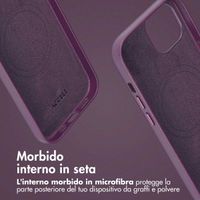Accezz Cover in pelle 2 in 1 con MagSafe Apple iPhone 15 - Heath Purple