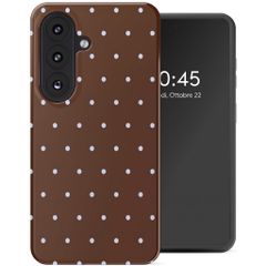 Selencia Cover Posteriore Vivid Samsung Galaxy S26 - Happy Dots Chocolate