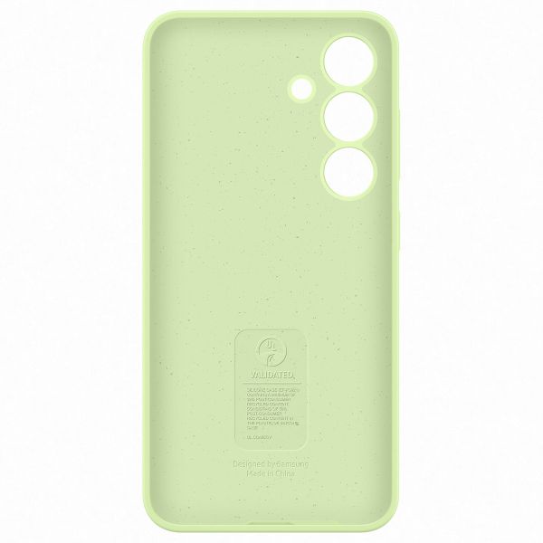 Samsung Cover originale in silicone Samsung Galaxy S24 - Light Green