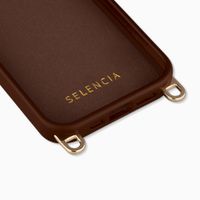 Selencia Rivièra MagSafe Backcover met afneembare haakjes Apple iPhone 17e / 16e - Choco Brown