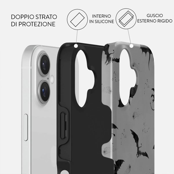 Burga Cover Posteriore Resistente con MagSafe Apple iPhone 16 - Draco