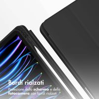 Accezz Cover a libro in silicone Smart Apple iPad Air 13 pollici (2026) M4 / (2025) M3 / (2024) M2 - Nero