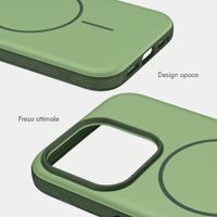 imoshion Cover posteriore Color con Thin MagSafe Ring Apple iPhone 15 Pro - Verde scuro