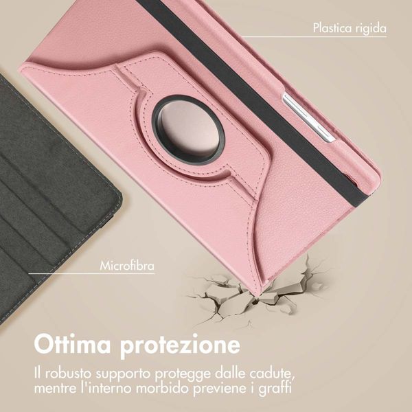 imoshion Cover Girevole a 360° Samsung Galaxy Tab A9 8.7 pollici - Rosa