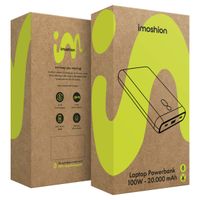 imoshion Powerbank 20.000 mAh - Quick Charge e Power Delivery - 100W - Nero