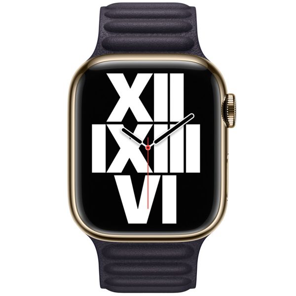 Apple Cinturino Leather Link Apple Watch | 38/40/41/42 mm - Taglia S/M - Ink