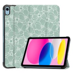 imoshion Cover Trifold Design Apple iPad 11 (2025) 11 pollici A16 / iPad 10 (2022) 10.9 pollici - Botanica