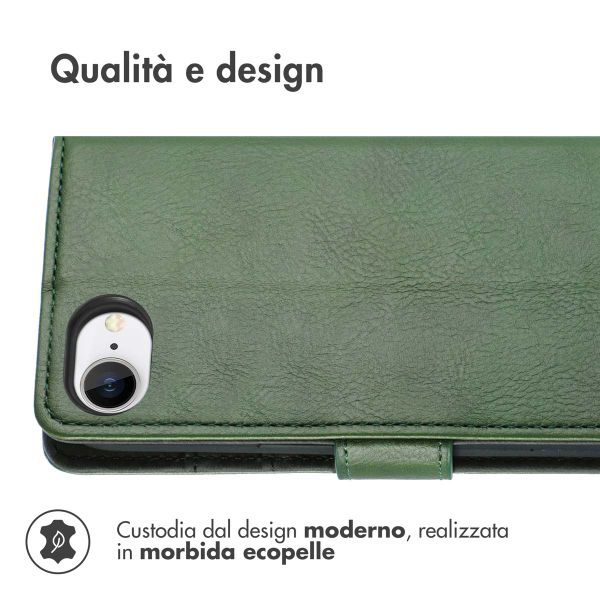 imoshion Cover a libro di Lusso Apple iPhone 17e / 16e - Verde