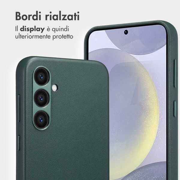 Accezz Cover in pelle 2 in 1 con MagSafe Samsung Galaxy S24 Plus - Cedar Green