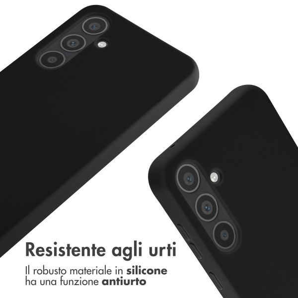 imoshion Cover in Silicone con Cordino Samsung Galaxy A35 - Nero