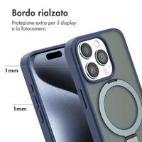 Accezz Cover con anello e supporto con MagSafe Apple iPhone 15 Pro - Blu