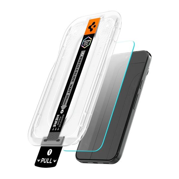 Spigen Vetro temperato GLAStR EZ Fit, confezione da 2 + Applicatore Google Pixel 11 / 11 Pro