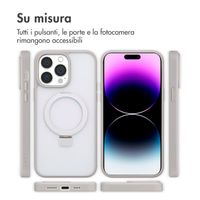 Accezz Cover con anello e supporto con MagSafe Apple iPhone 14 Pro Max - Grigio