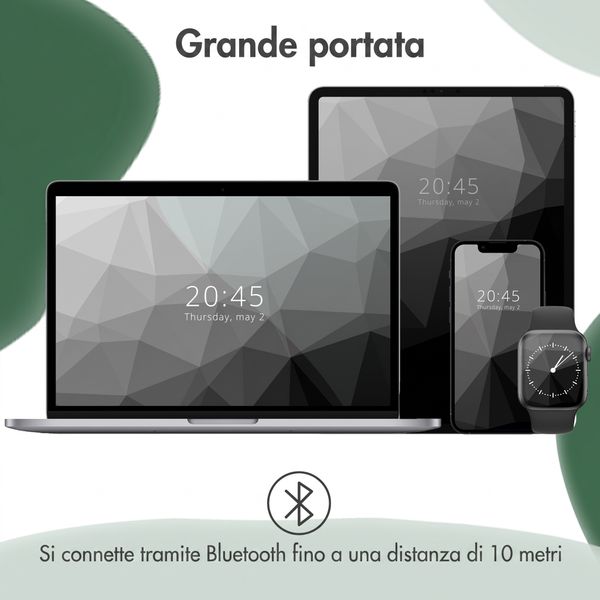 imoshion Cuffie Bluetooth Kids Dino - Cuffie per bambini con limitatore di decibel - Cuffie wireless + cavo AUX - Brown / Orange