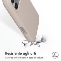 Accezz Cover in silicone liquido con MagSafe Apple iPhone 18 Pro Max / 17 Pro Max - Stone