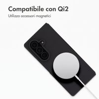 Accezz Cover in silicone liquido con MagSafe Samsung Galaxy Z Fold 8 Ultra - Nero