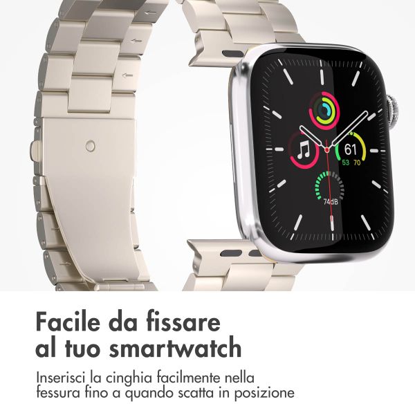 imoshion Cinturino in acciaio Apple Watch | 44/45/46/49 mm - Starlight