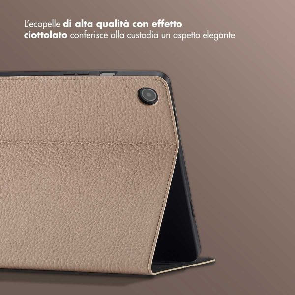 Selencia Cover Riva Samsung Galaxy Tab A9 Plus - Beige