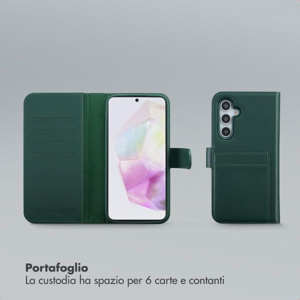Selencia Libreria rimovibile Olyn con MagSafe Samsung Galaxy A35 / A55 - Verde