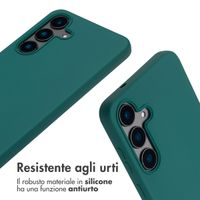 imoshion Cover in Silicone con Cordino Samsung Galaxy S25 FE - Verde scuro