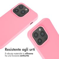 imoshion Cover in Silicone con Cordino Apple iPhone 15 Pro - Rosa