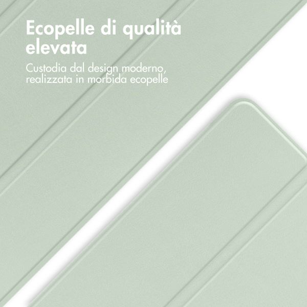 imoshion Cover a libro Trifold Samsung Galaxy Tab A11 / A9 8.7 pollici - Verde chiaro