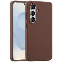 Accezz Cover in silicone liquido con MagSafe Samsung Galaxy S26 - New Tea Brown