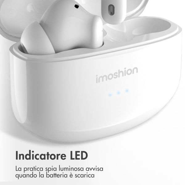 imoshion Aura Pro Auricolari in-ear wireless - Cancellazione attiva del rumore (ANC) - Bianco