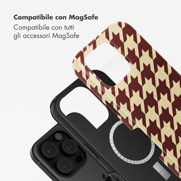 Selencia Cover posteriore Vivid con MagSafe Apple iPhone 16 Pro Max - Pied-de-Poule