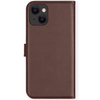 Selencia Cover a libro in vera pelle Apple iPhone 13 Mini - Marrone