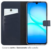 Selencia Cover a libro in vera pelle Samsung Galaxy A17 (5G) / (4G) - Blu