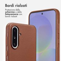 Accezz Cover in Pelle con MagSafe Samsung Galaxy A36 / A56 - Sienna Brown