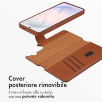 Accezz Cover in pelle 2 in 1 con MagSafe Samsung Galaxy S26 - Sienna Brown