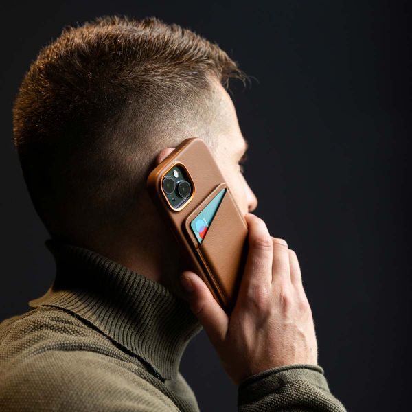 Accezz Portacarte in pelle - Compatibile con MagSafe e Qi2 - Sienna Brown