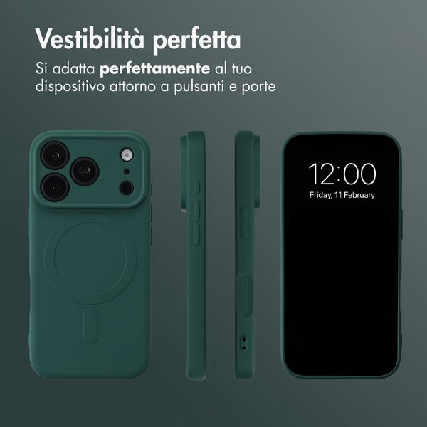 imoshion Cover Posteriore Colorata con MagSafe Apple iPhone 18 Pro / 17 Pro - Verde scuro