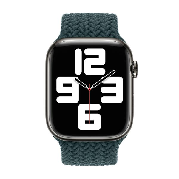 Apple Cinturino Solo intrecciato Apple Watch | 44/45/46/49 mm - Taglia 6 - Rainforest