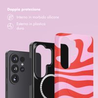 Selencia Cover posteriore Vivid con MagSafe Samsung Galaxy S26 Ultra - Dream Swirl Pink